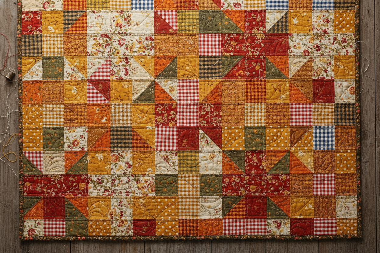Handmade, quilted, sewed, patchwork designs