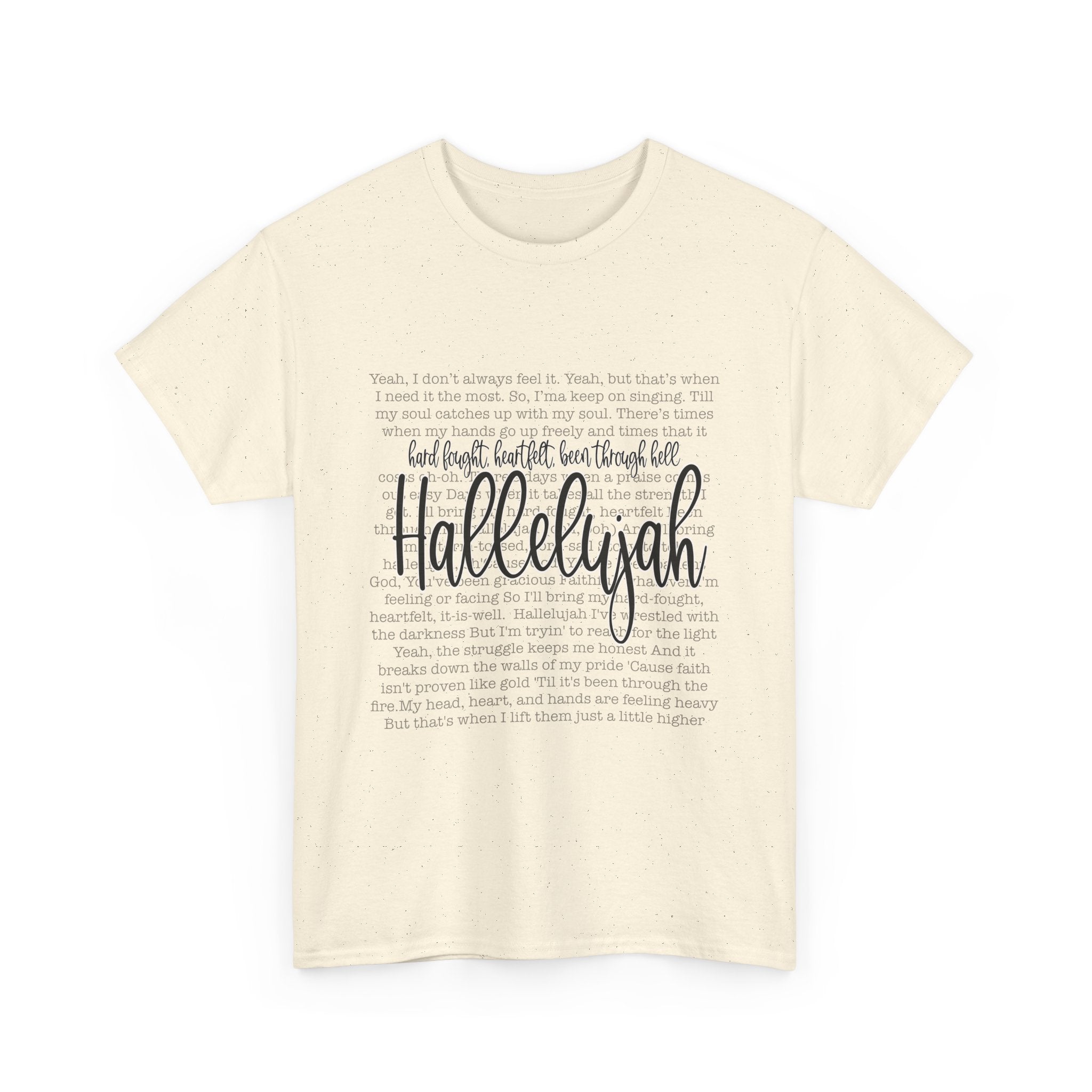 Hallelujah Cotton Tee Express Delivery available