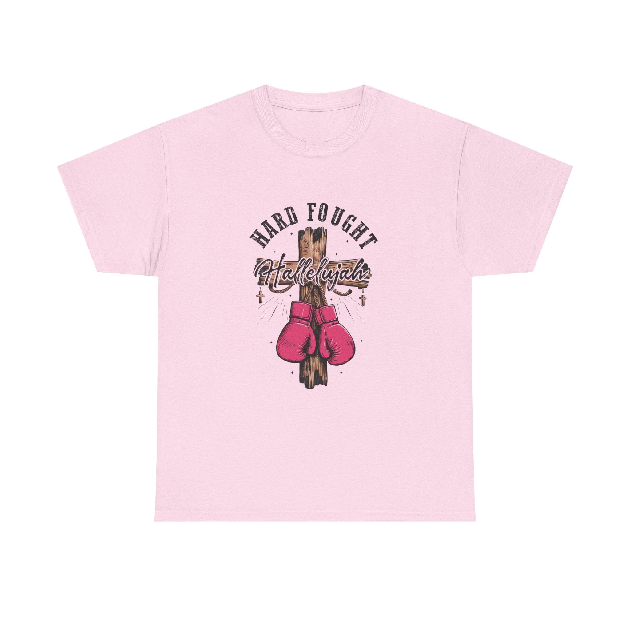 Hard fought Hallelujah Cotton Tee Express Delivery available