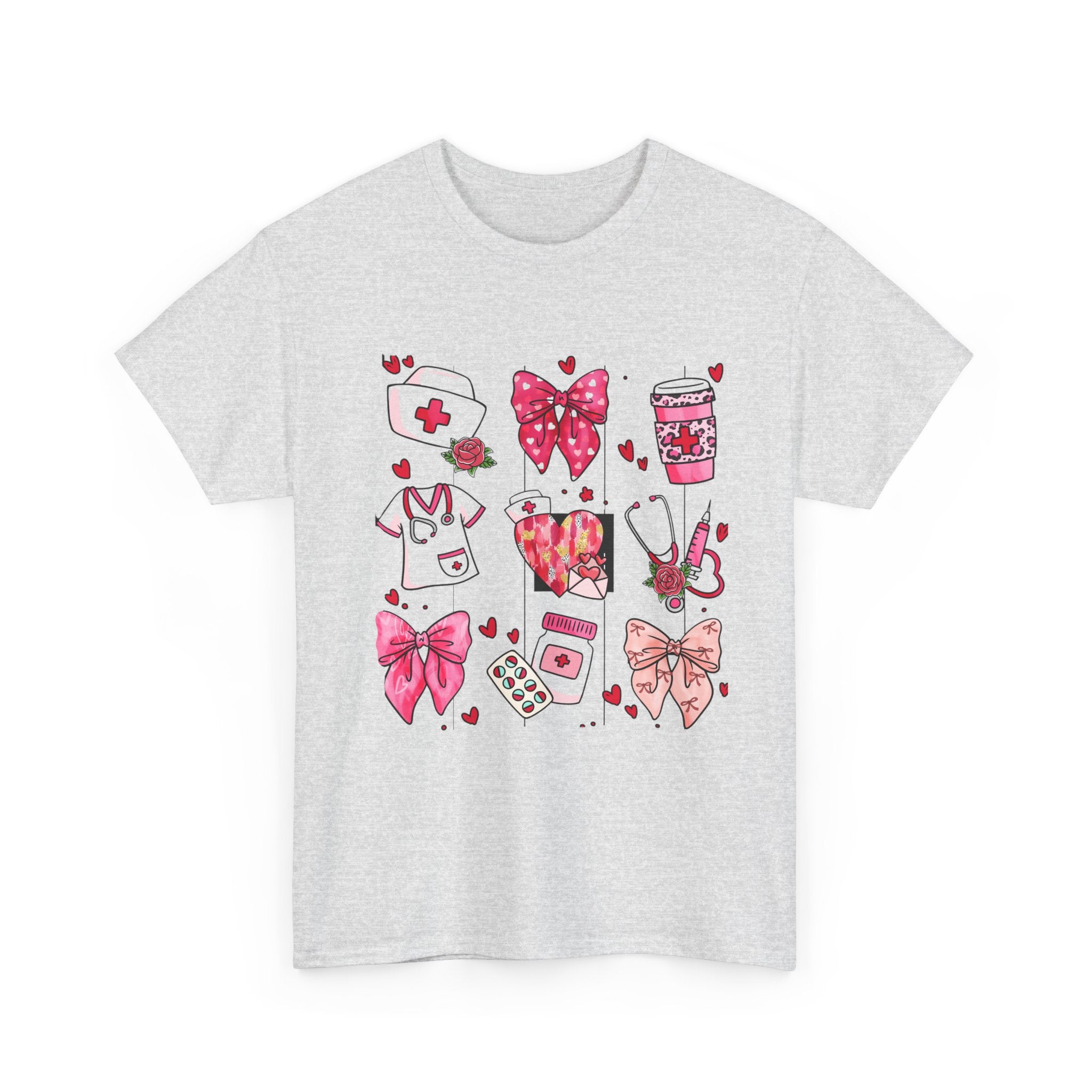 Nursing Tee, Happy Unisex Tee, Cheerful Nursing Shirt, Cotton Tee for Nurses, Beautiful Nurse Gift