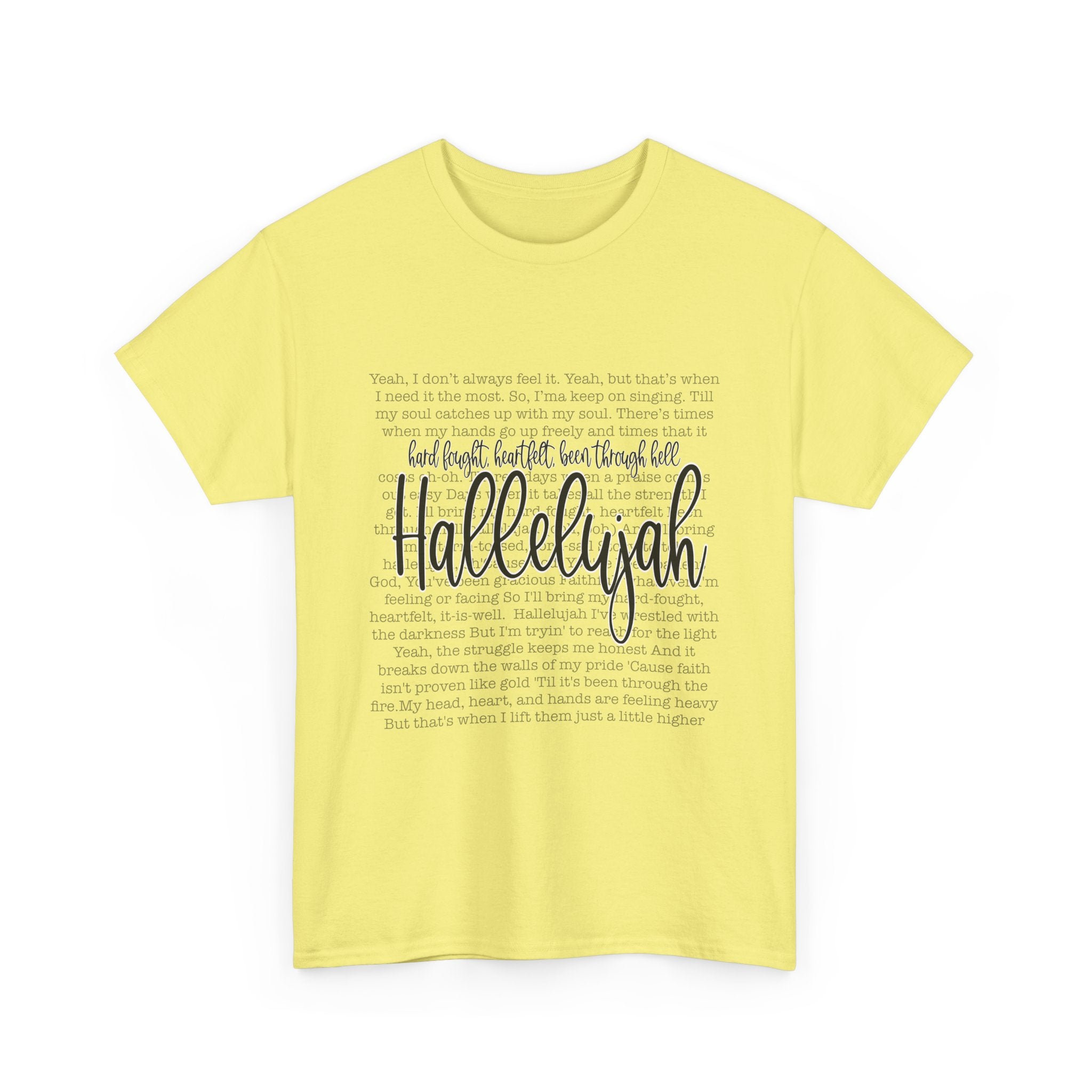 Hallelujah Cotton Tee Express Delivery available