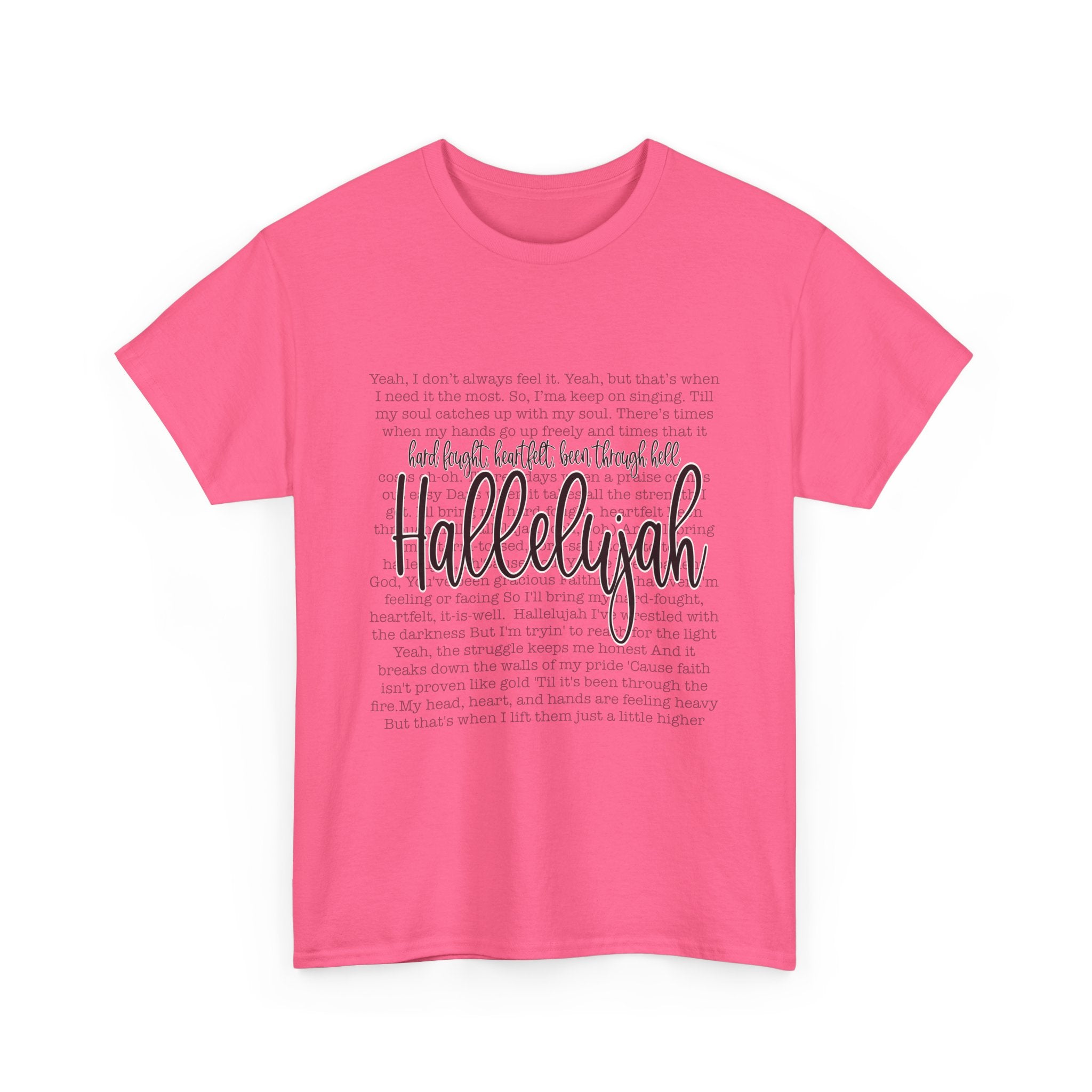 Hallelujah Cotton Tee Express Delivery available