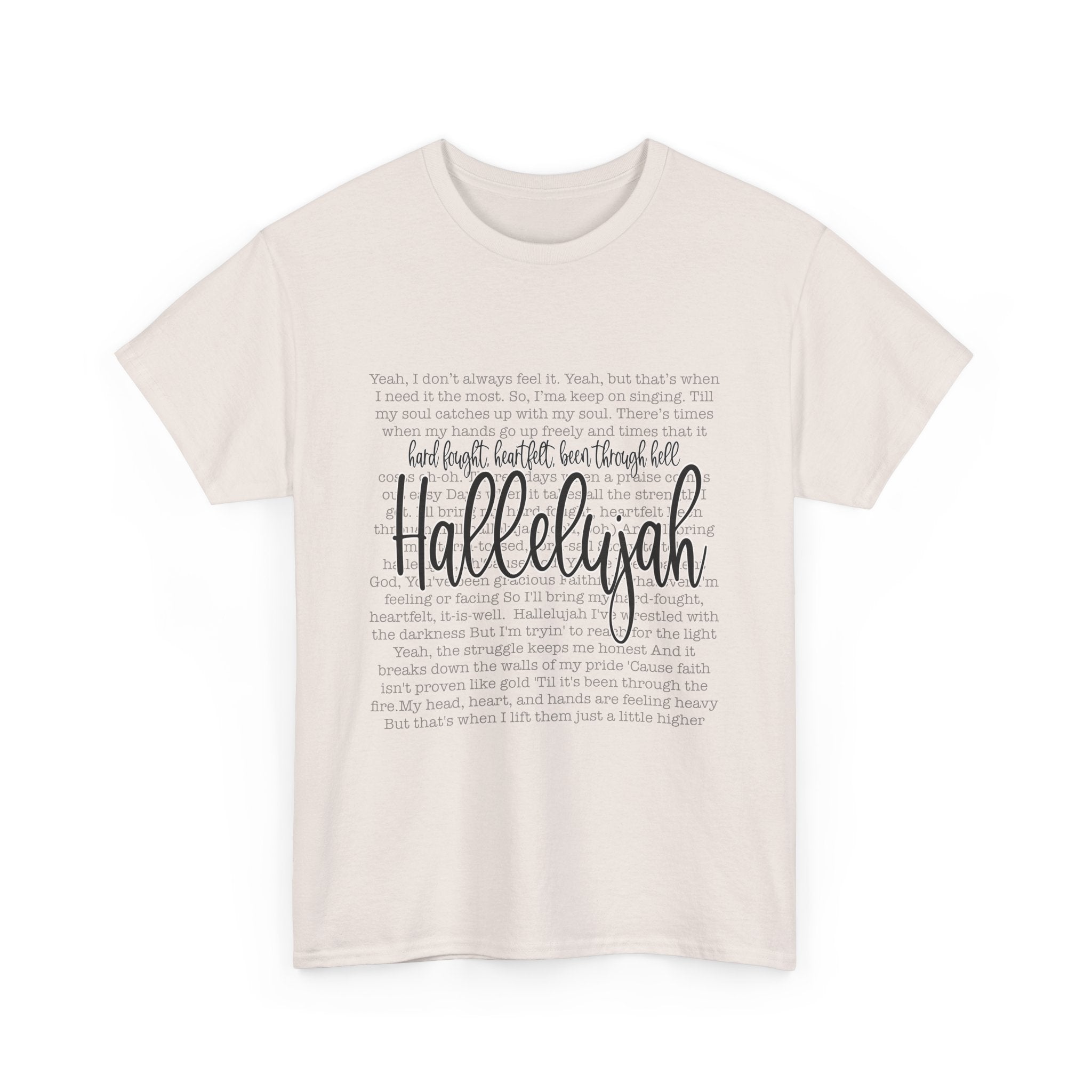 Hallelujah Cotton Tee Express Delivery available