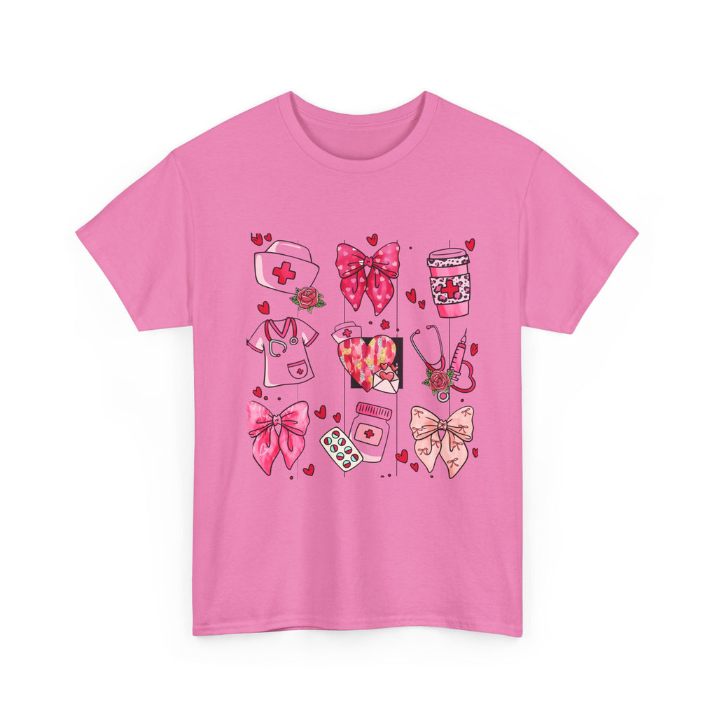 Nursing Tee, Happy Unisex Tee, Cheerful Nursing Shirt, Cotton Tee for Nurses, Beautiful Nurse Gift