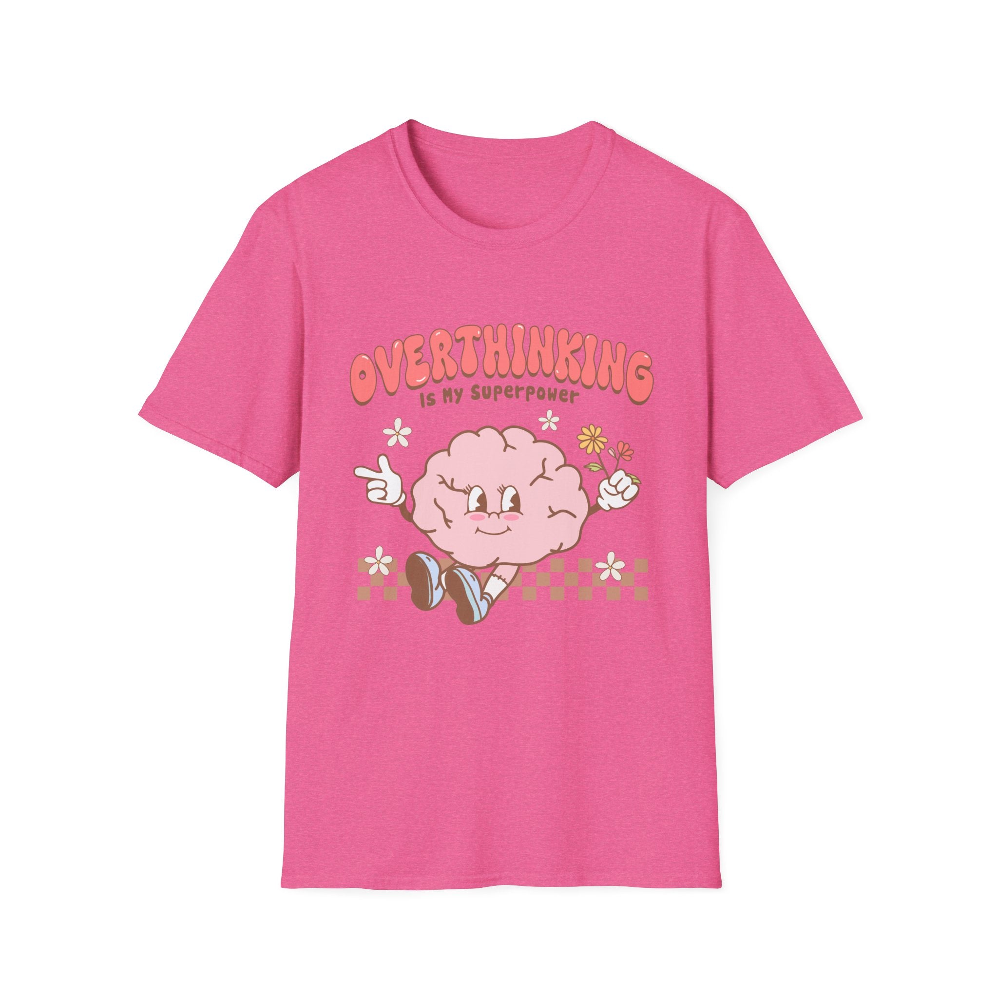 Overthinking is my superpower t shirt - Unisex Softstyle Tee for Mother Mom, Funny Graphic Tee, Gift for Her, Casual Top, Funny Quote Shirt