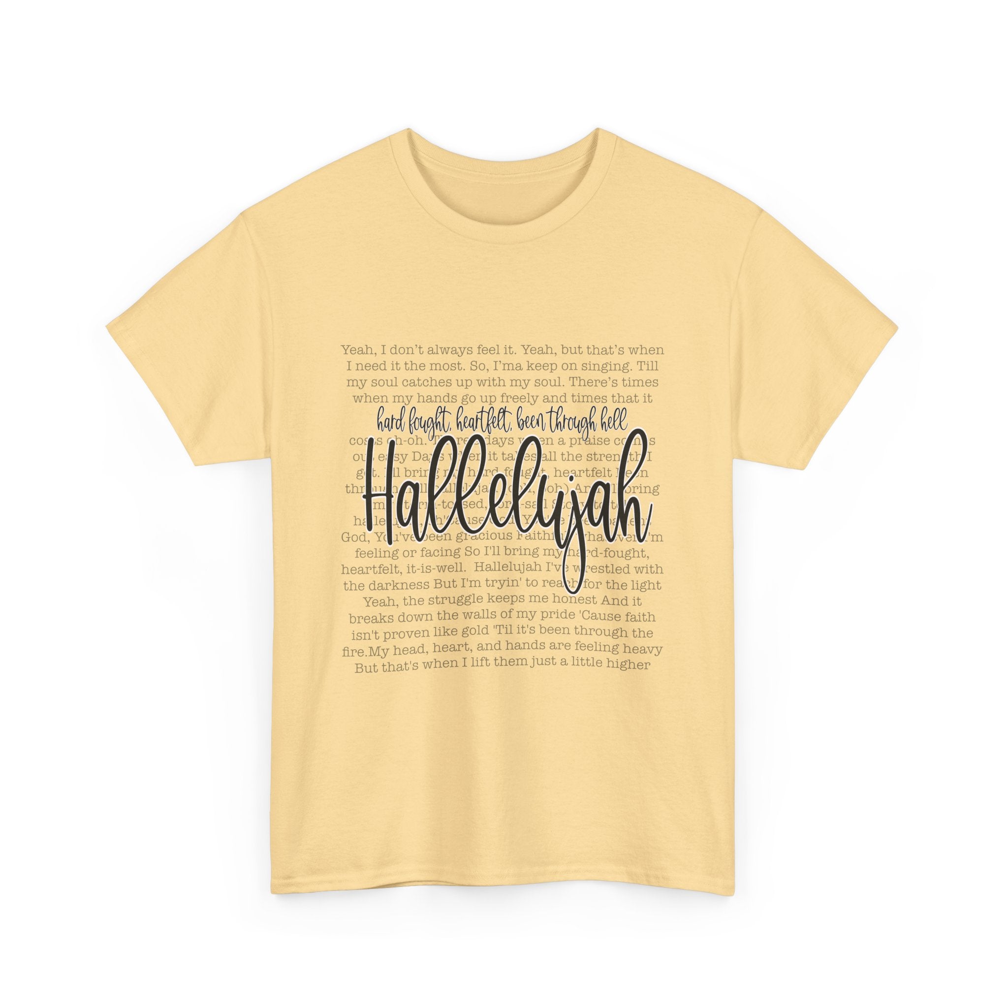 Hallelujah Cotton Tee Express Delivery available