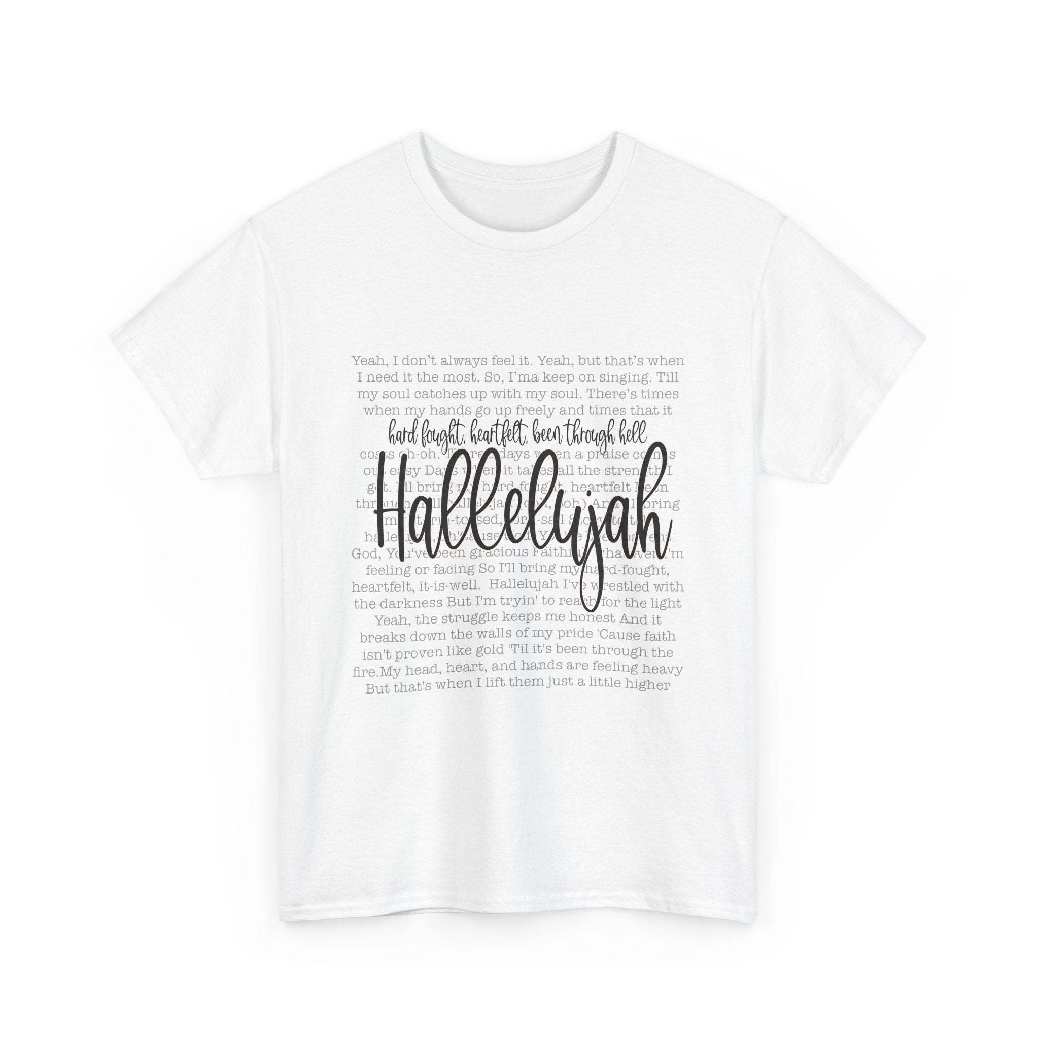 Hallelujah Cotton Tee Express Delivery available