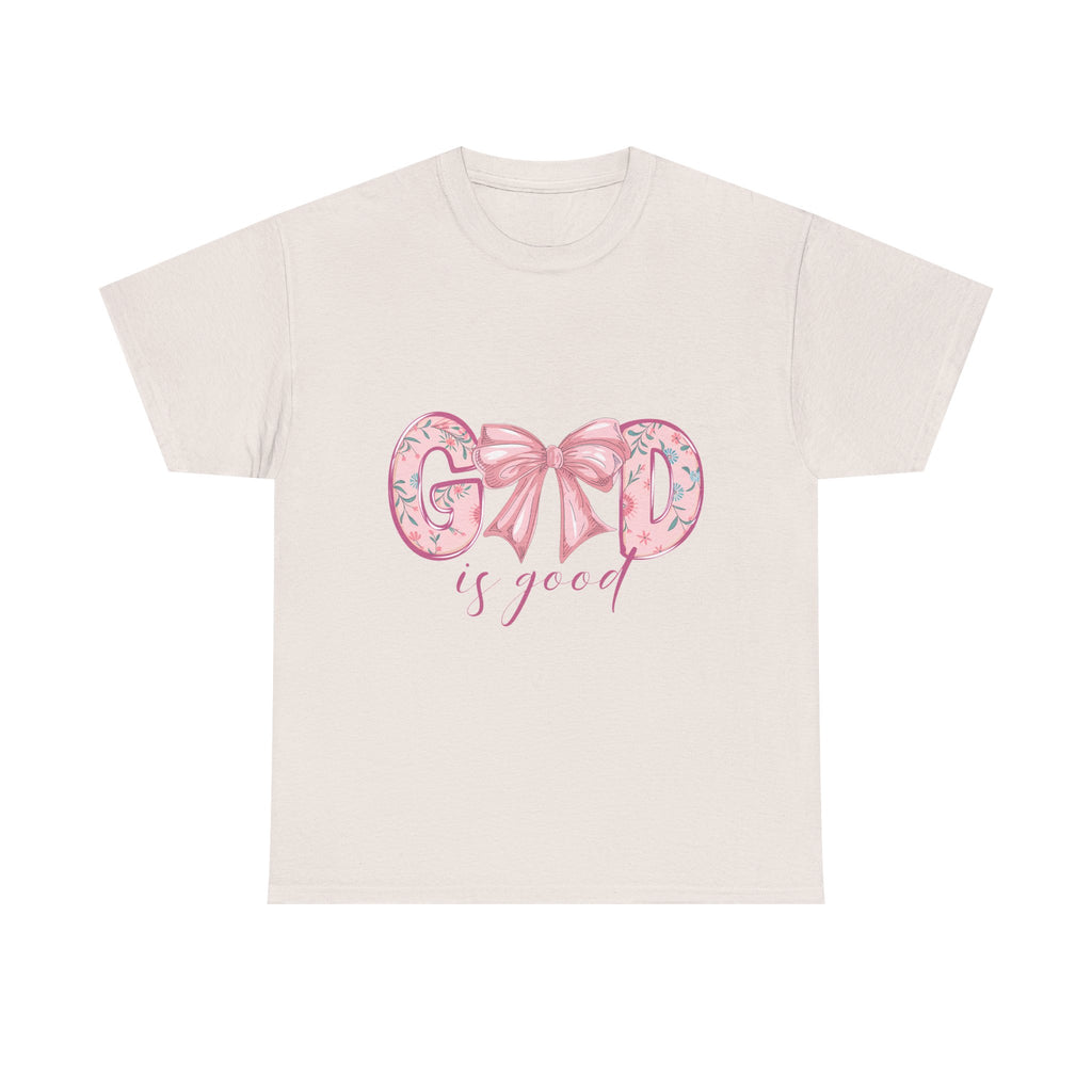 God is good shirt, with Bow