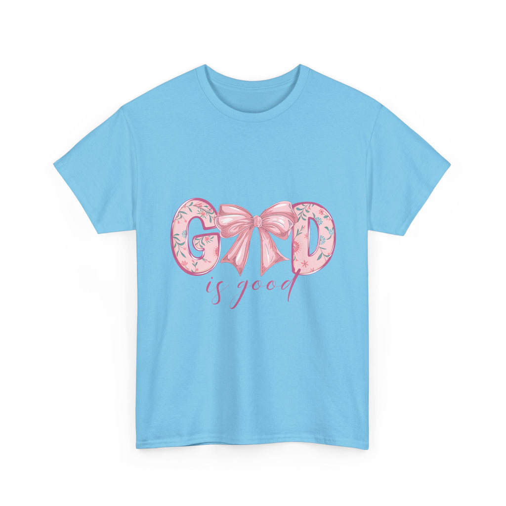 God is good shirt, with Bow