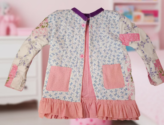 pink themed quilted jacket