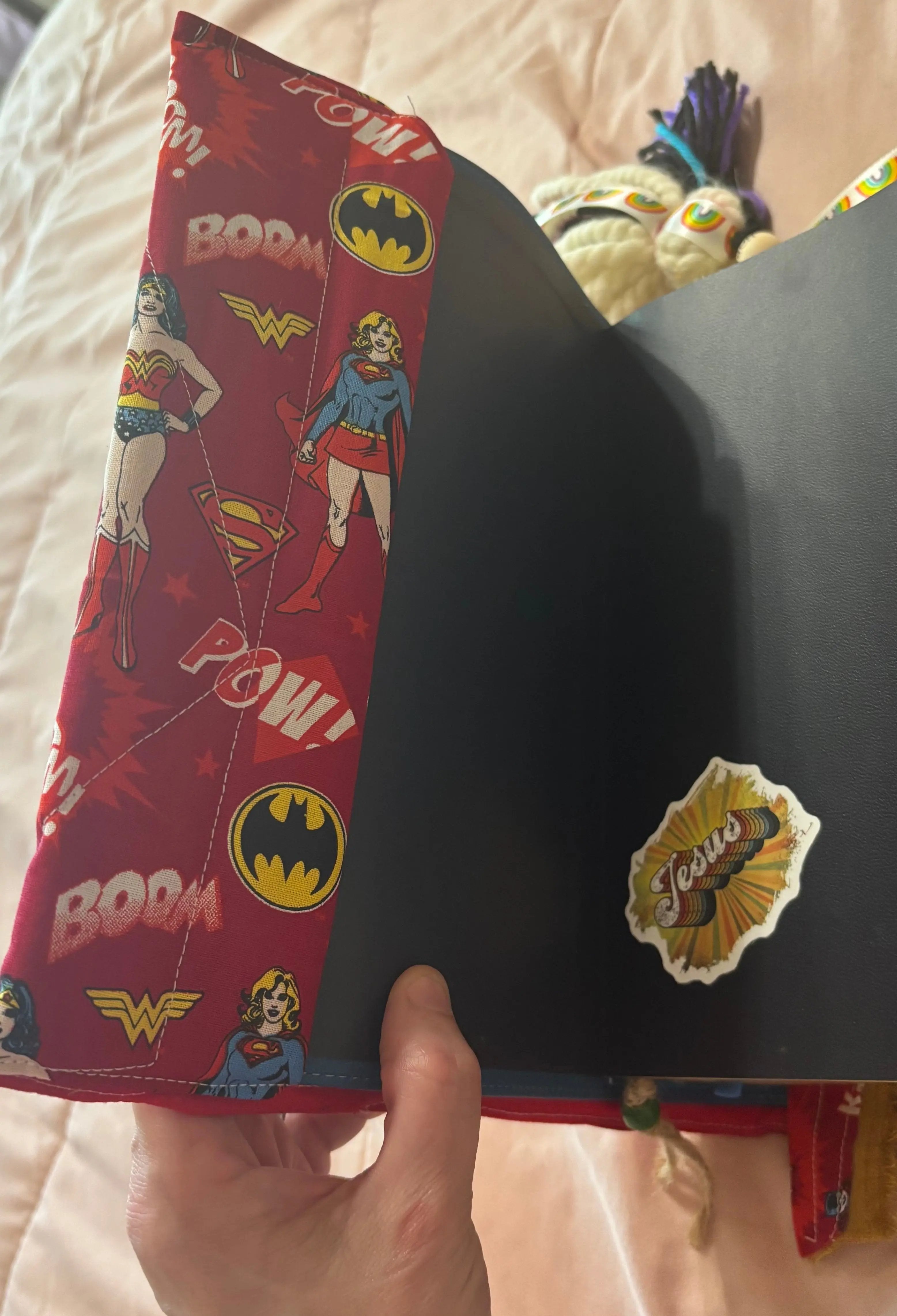 superpower wonderwoman design. quilted bible cover
