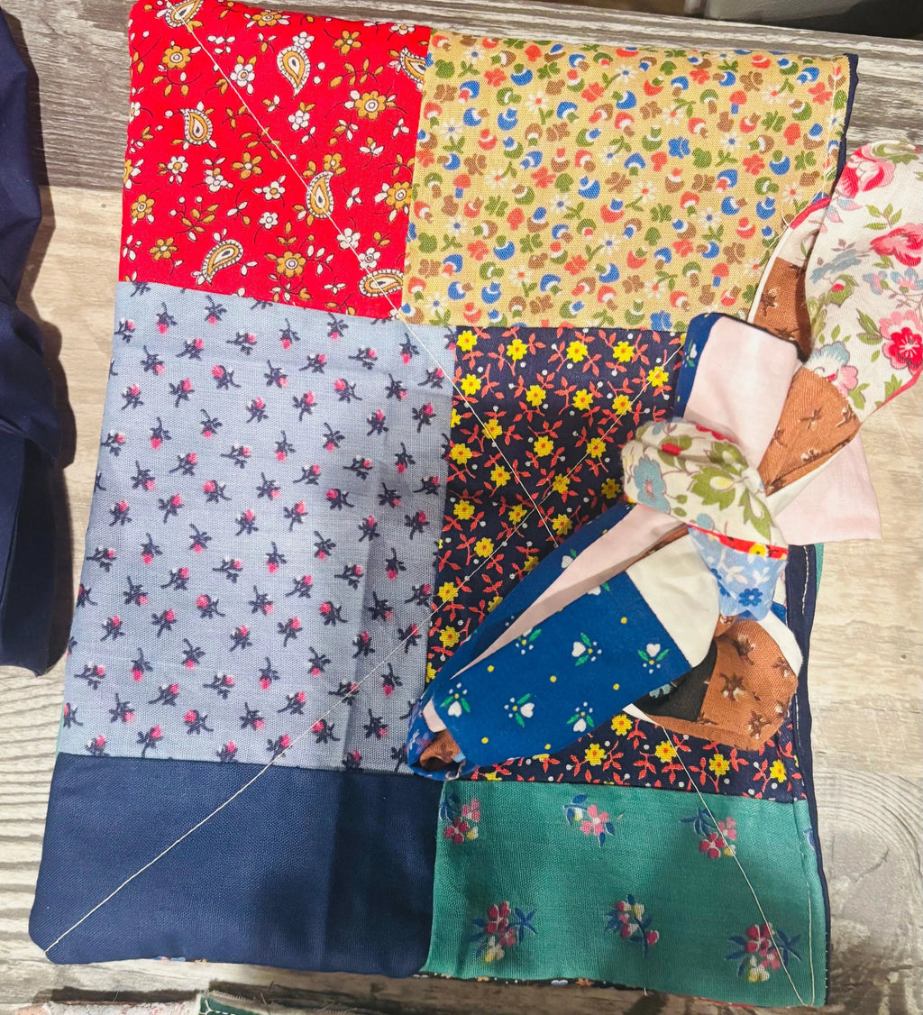 patchwork quilted bible sleeve