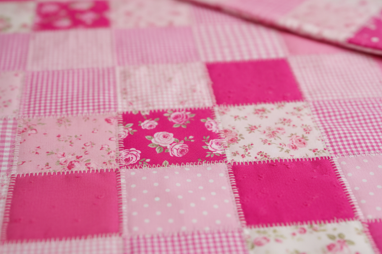 pink patchwork