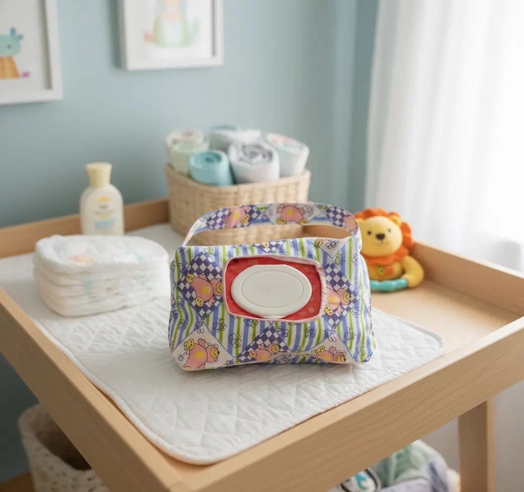 pouch to hold wipes and diapers for mom on the go